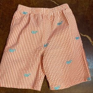 Kelly's Kids Seersucker Whale Shorts